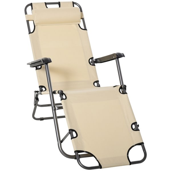 Outsunny Set Of 1 Black Stackable Metal Stationary Folding Reclining Chaise Lounge Chair With Beige Solid Seat 84b 043 Rona - Outsunny Steel Sling Outdoor Folding Chaise Lounge Chair Outsunny Set Of 1 Black Stackable Metal Stationary Folding Reclining Chaise Lounge Chair With Beige Solid Seat 84b 043 Rona - Outsunny Steel Sling Outdoor Folding Chaise Lounge Chair