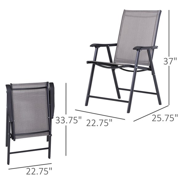 set of folding garden chairs