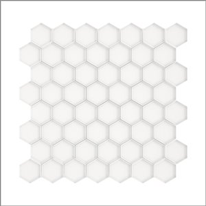 Tuile murale en verre lustré Sea Breeze de Speedtiles, 12 po x 12 po, blanc, paquet de 6