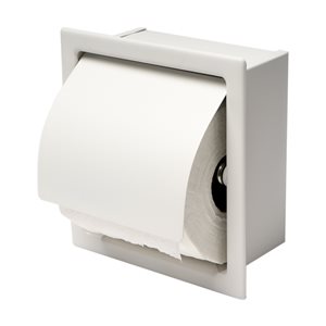 Basicwise Metal Toilet Paper Holder with Magazine Rack in Black