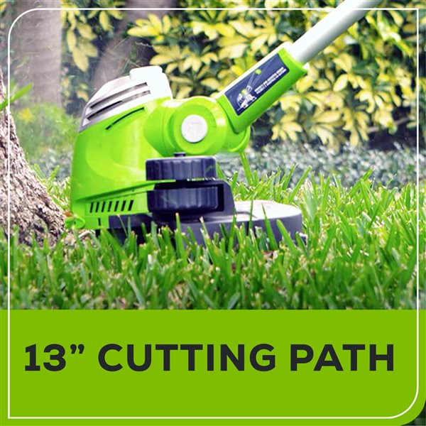 Greenworks 40-Volt 13-in Straight Cordless String Trimmer with Edge Guide (Tool Only)