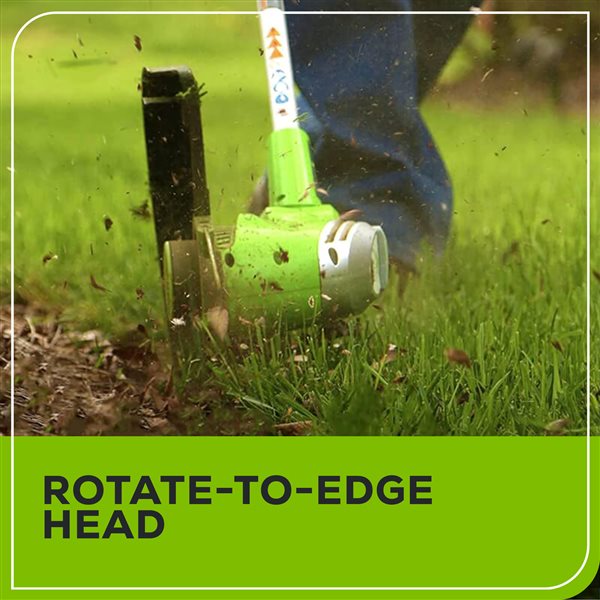 Greenworks 40-Volt 13-in Straight Cordless String Trimmer with Edge Guide (Tool Only)