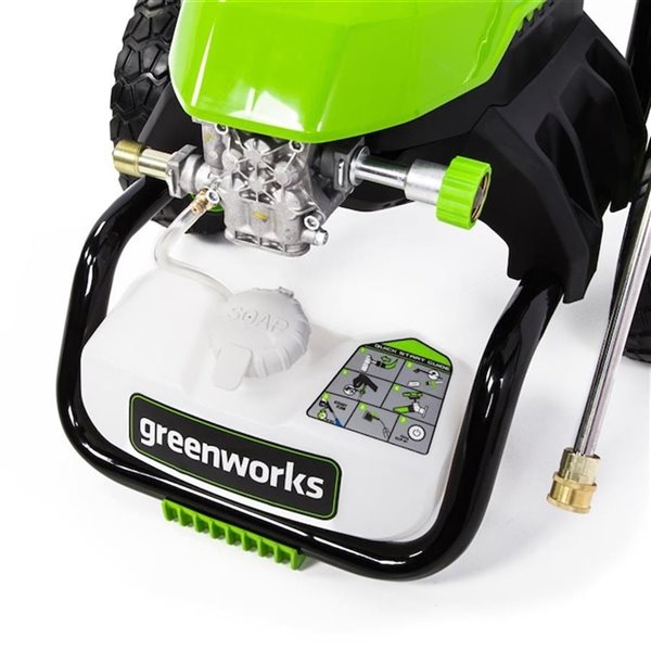 Nettoyeur haute pression électrique à eau froide Greenworks, 2 000 lb/po², 1,2 gal/min