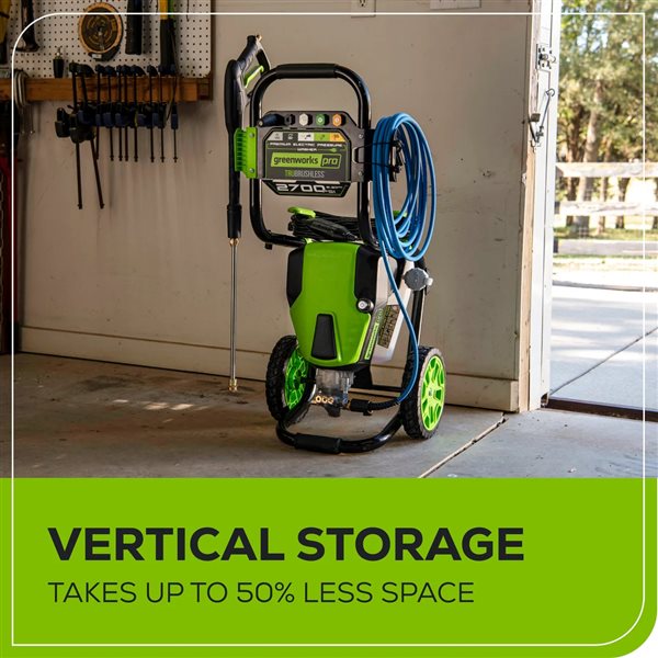 Greenworks 2700-psi 2.3-GPM Cold Water Electric Pressure Washer