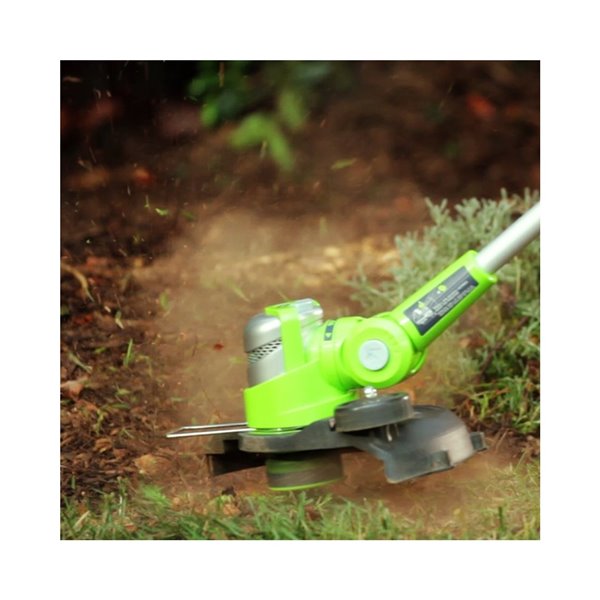 Greenworks 24-Volt 12-in Straight Cordless String Trimmer with Edge Guide (Tool Only)