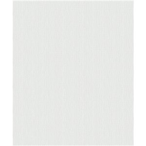 Papier peint abstrait texturé non encollé et non tissé Surfaces Hayley par Advantage, 57,8 pi², blanc