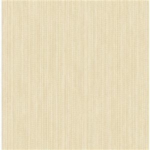 Papier peint non-tissé non encollé blanc cassé au motif abstrait texturé Vail de 56,4 pi² par Advantage