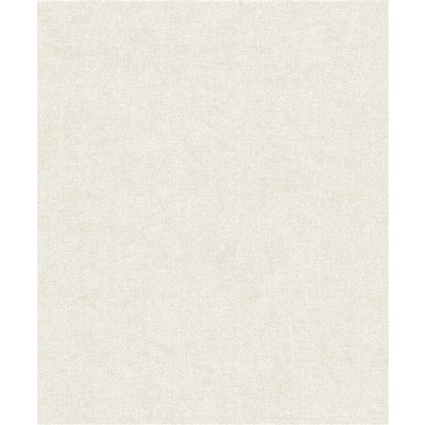 Papier peint abstrait texturé non tissé et non encollé Alexa par Advantage, 57,8 pi², blanc cassé