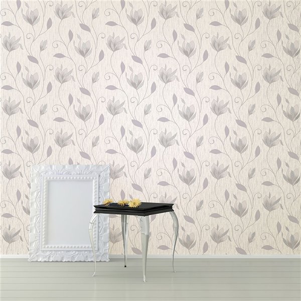 Advantage Rosaline Off-White Miniature Floral Wallpaper 