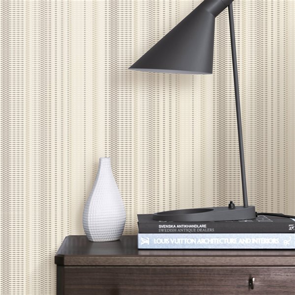 Advantage Surfaces Morgen 57.8-sq. ft. Gold Non-woven Stripes Unpasted Wallpaper