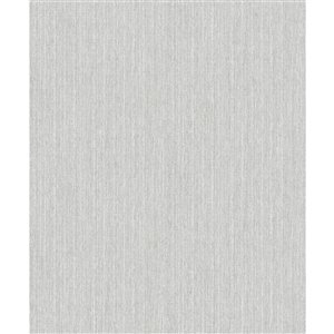 Papier peint abstrait texturé non encollé et non tissé Surfaces Christabel par Advantage, 57,8 pi², gris