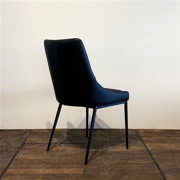 Genuine leather parson 2024 dining chairs