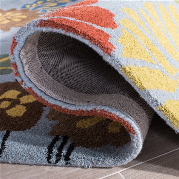 Safavieh Soho 6-ft x 9-ft Blue Rectangular Indoor Area Rug