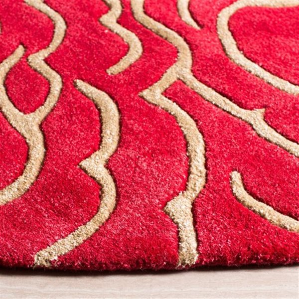 Safavieh Soho 3-ft x 6-ft Red Rectangular Indoor Handcrafted Area Rug