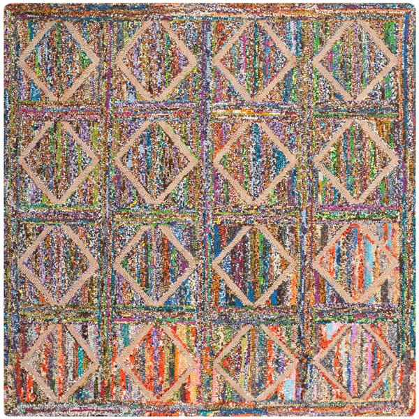 Safavieh Nantucket 6-ft x 6-ft Square Indoor Handcrafted Area rug ...