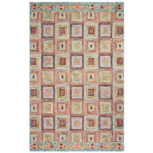 Safavieh Aspen 3-ft x 5-ft Pink/Gold Rectangular Indoor Bohemian/Eclectic Throw Rug