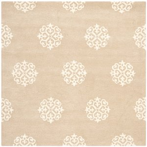 Safavieh Soho 6-ft x 6-ft Beige/Ivory Square Indoor Area Rug