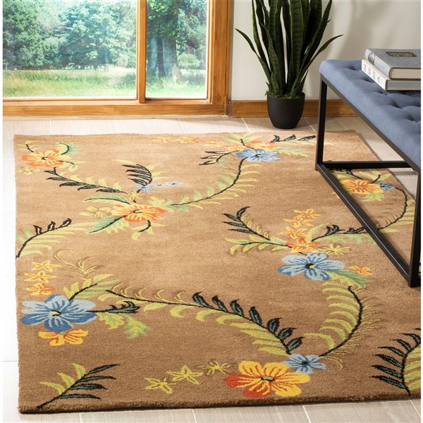 Safavieh Soho 4-ft x 6-ft Brown Rectangular Indoor Area Rug