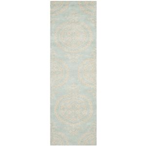 Safavieh Soho 3-ft x 6-ft Blue/Beige Rectangular Indoor Handcrafted Area Rug