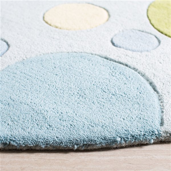 Safavieh Soho 6-ft x 6-ft Round Indoor Blue Area Rug