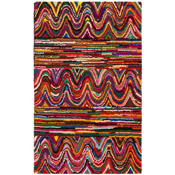 Safavieh Nantucket 3-ft x 5-ft Multi Rectangular Handcrafted Indoor ...
