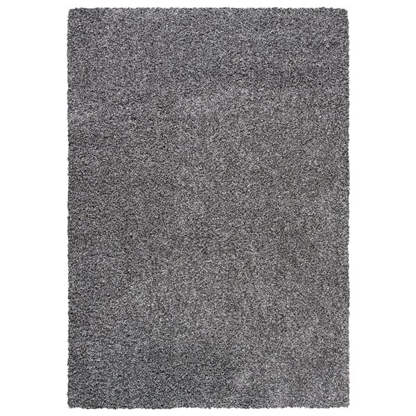 Safavieh Evolution Shag 3-ft x 5-ft Dark Grey Rectangular Indoor Throw Rug