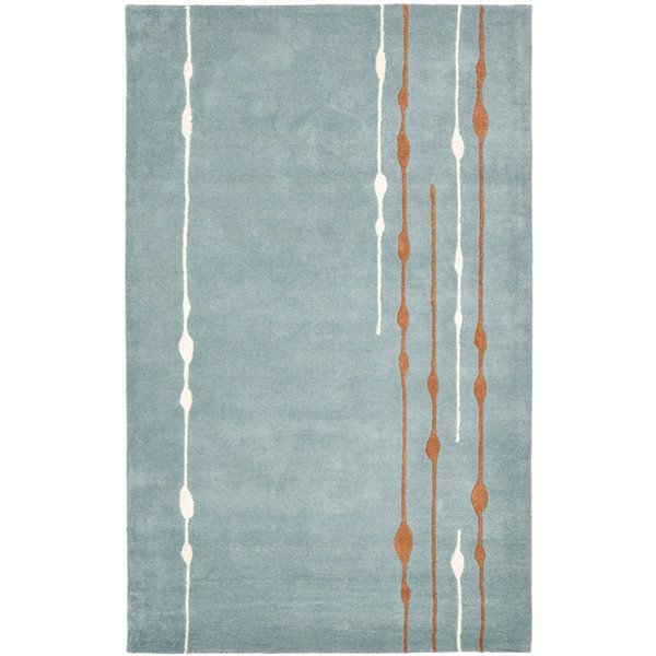 Safavieh Soho 6-ft x 9-ft Blue/Multicolour Rectangular Indoor Handcrafted Area Rug