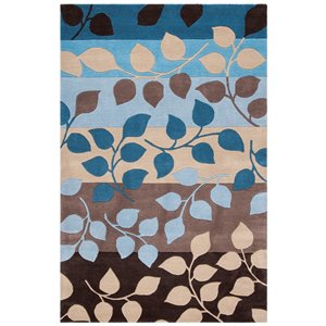 Safavieh Soho 4-ft x 6-ft Brown/Blue Rectangular Indoor Area Rug