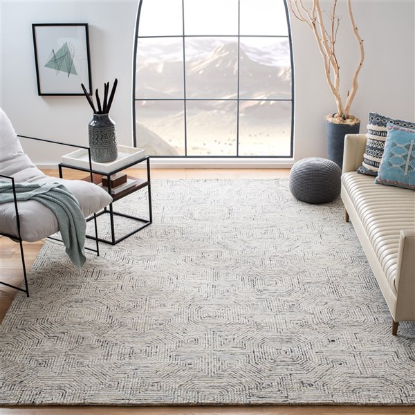 Safavieh Aspen 6-ft x 9-ft Grey/Beige Rectangular Indoor Bohemian/Eclectic Area Rug