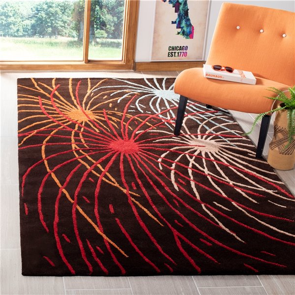 Safavieh Soho 5-ft x 8-ft Rectangular Indoor Brown Area Rug