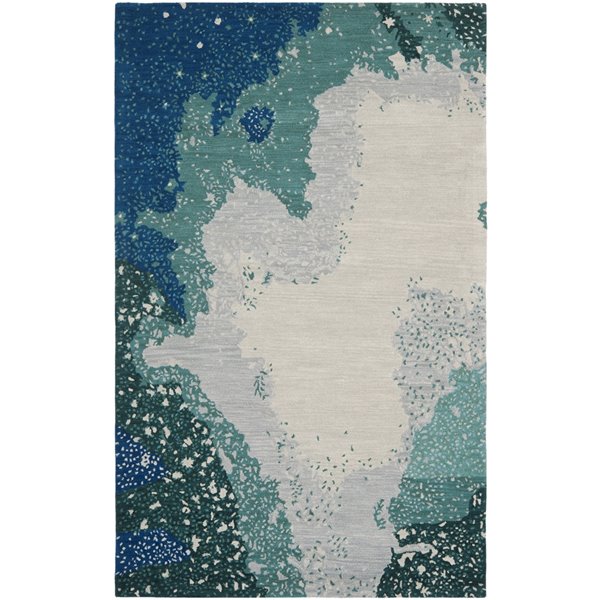 Safavieh Soho 8-ft x 10-ft Blue/Multi Rectangular Indoor Handcrafted Area Rug