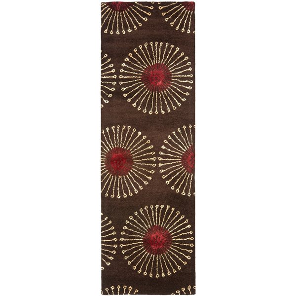 Safavieh Soho 2-ft x 10-ft Coffee/Brown Rectangular Indoor Handcrafted Area Rug