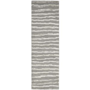 Safavieh Soho 3-ft x 6-ft Grey Rectangular Indoor Handcrafted Area Rug