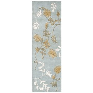 Safavieh Soho 3-ft x 6-ft Light Blue Rectangular Indoor/Handcrafted Area Rug