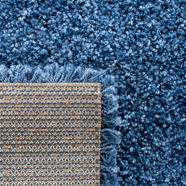 Safavieh Evolution Shag 5-ft x 8-ft Blue Rectangular Indoor Area Rug