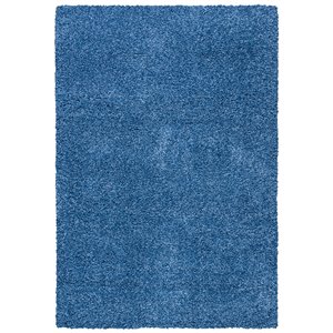 Safavieh Evolution Shag 5-ft x 8-ft Blue Rectangular Indoor Area Rug