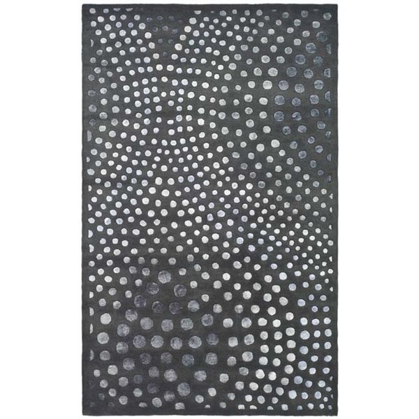 Safavieh Soho 3-ft x 4-ft Dark Grey Rectangular Indoor Handcrafted Area Rug