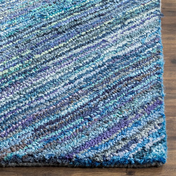 Safavieh Nantucket 4-ft x 6-ft Rectangular Indoor Handcrafted Area rug in Blue