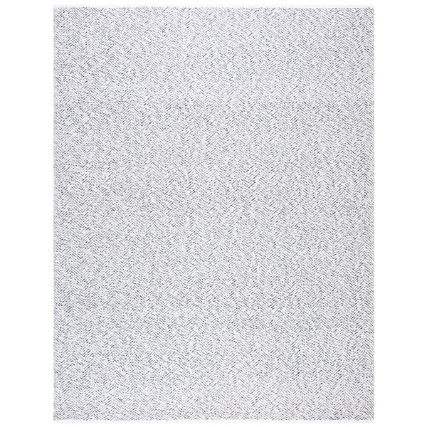 Safavieh Nantucket 9-ft x 12-ft Charcoal Rectangular Indoor Handcrafted Area Rug