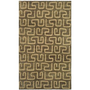 Safavieh Soho 4-ft x 6-ft Brown/Gold Rectangular Indoor Handcrafted Area Rug