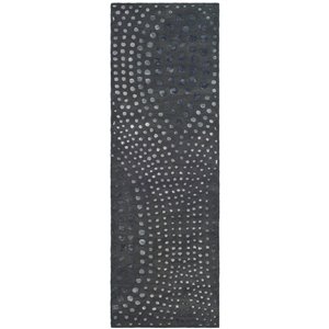Safavieh Soho 3-ft x 6-ft Dark Grey Rectangular Indoor Handcrafted Area Rug