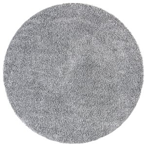 Safavieh Evolution Shag 7-ft x 7-ft Grey Round Indoor Area Rug