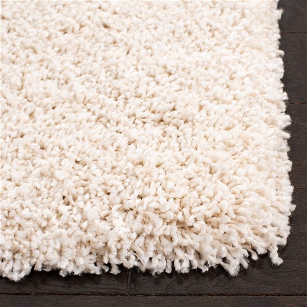 Safavieh Evolution Shag 3-ft x 5-ft Ivory Rectangular Indoor Throw Rug