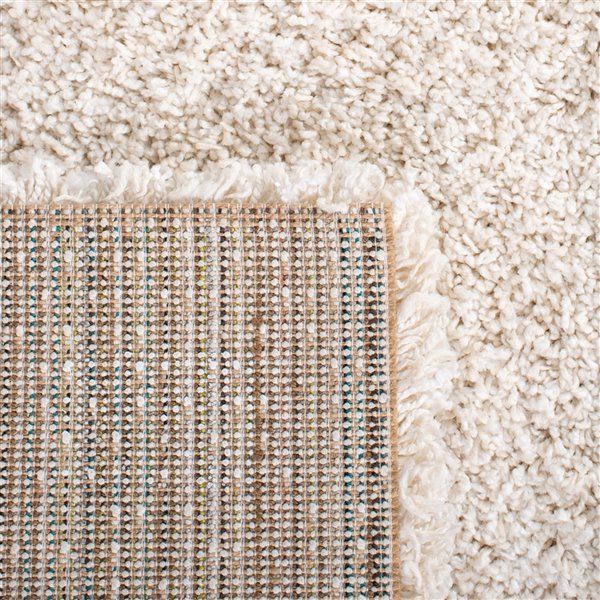Safavieh Evolution Shag 3-ft x 5-ft Ivory Rectangular Indoor Throw Rug