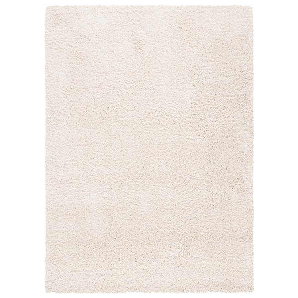 Safavieh Evolution Shag 3-ft x 5-ft Ivory Rectangular Indoor Throw Rug