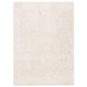 Safavieh Evolution Shag 5-ft x 8-ft Ivory Rectangular Indoor Area Rug