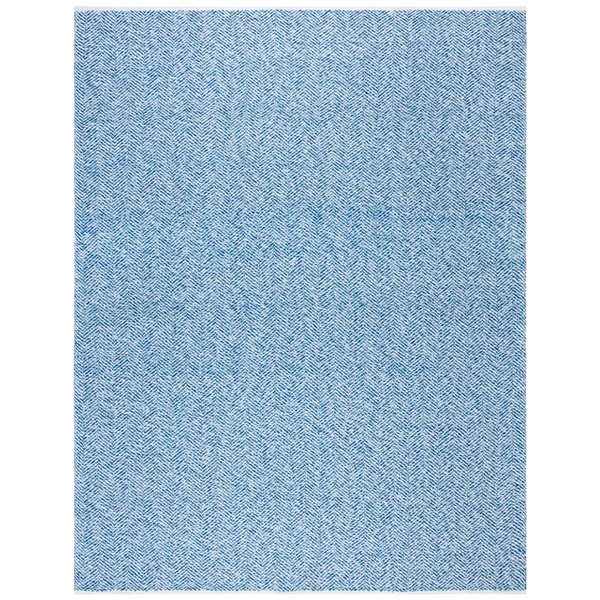 Safavieh Nantucket 5-ft x 8-ft Blue Rectangular Indoor Handcrafted Area Rug