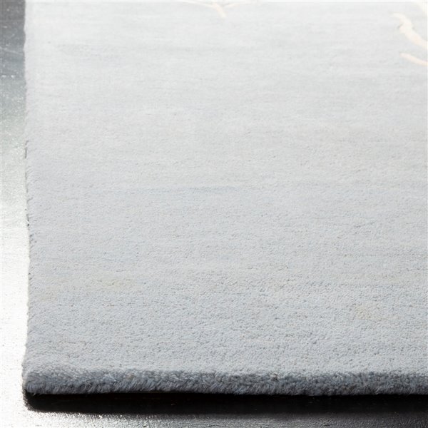 Safavieh Soho 5-ft x 8-ft Light Blue/Ivory Rectangular Indoor Handcrafted Area Rug