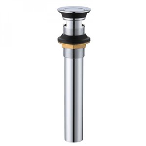 American Imaginations Chrome Bathroom Sink Pop-Up Drain
