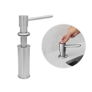 Stylish Stainless Steel Kitchen Sink Soap Dispenser - 240-ml